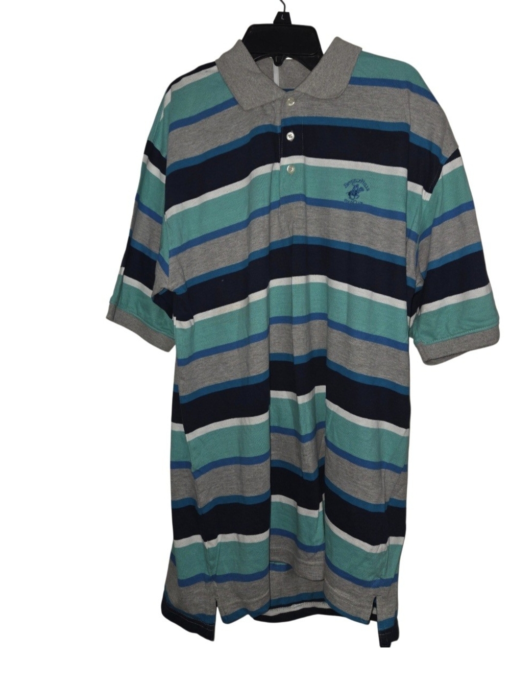 Men's Beverly Hills Polo Club Shirt - Gray & Teal